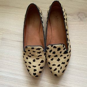 Madewell leopard flats loafer